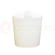 Tapón silicona blanca para fermentación F-19