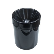 Escupidera negra con tapa para catas de vinos
