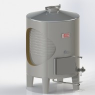 Depósito isotermo para estabilización en inox. AISI 316 c/camisa