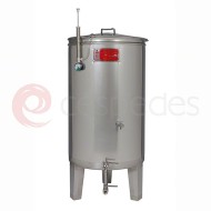 Cuve à chapeau flottant en  inox AISI 316 de 200 et 300 litres (avec pieds)